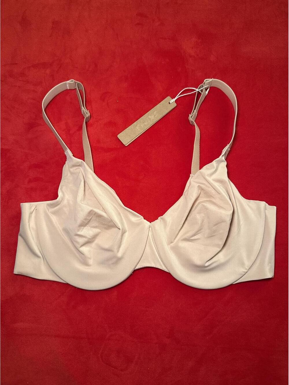 Skims Smoothing Intimates Unlined Full Coverage Bra Color Clay Size 36C - Picture 1 of 3